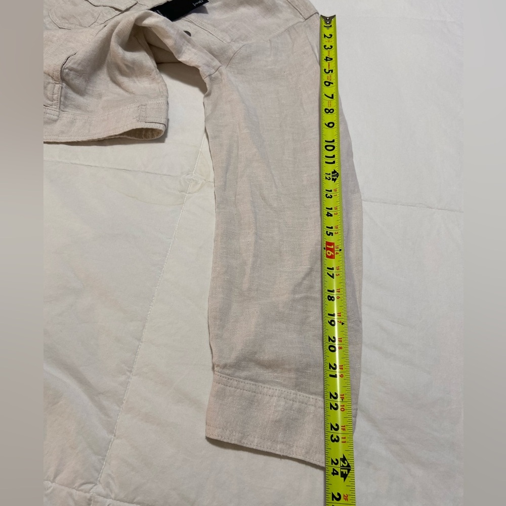 100% Washable Linen Jean Jacket - Picture 6 of 12